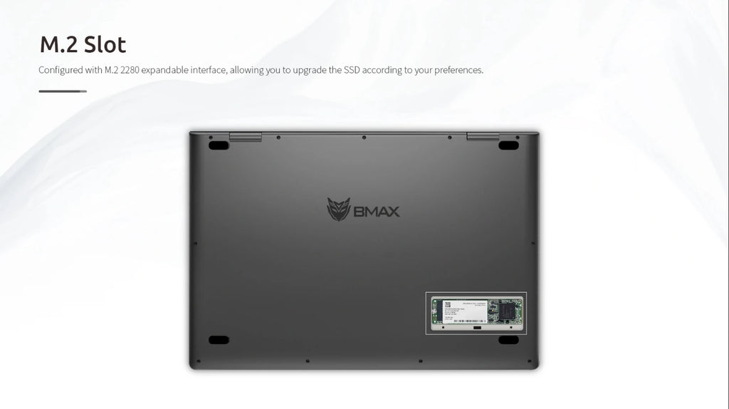 BMAX Y14 Laptop 14 inch Notebook Windows 11 16GB RAM LPDDR5 512GB SSD 1920*1080 IPS Intel N100 laptops Computer