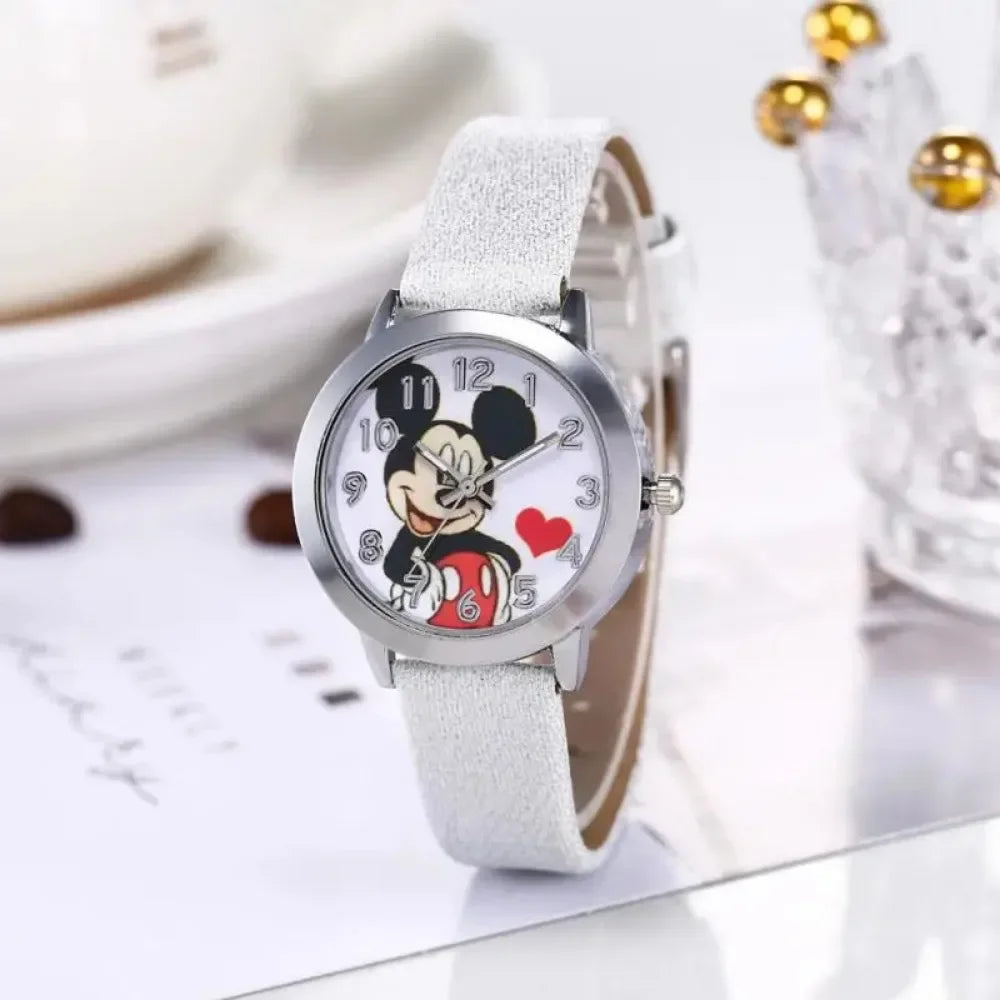 Luxury Womens Watches Cartoon Mickey Minnie Fashion Quartz Watch Women Boys Girls Wristwatch Kids Watch Clock Relogio Feminino