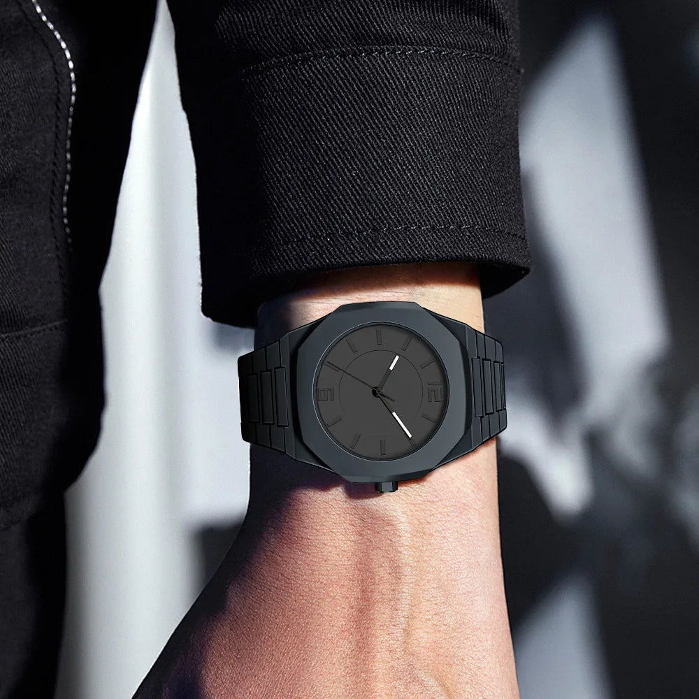 2025 New Men Watches Business Waterproof Plastic Wristbands Fashion Casual Quartz Wristwatch Man Clock Gift Reloj Hombre