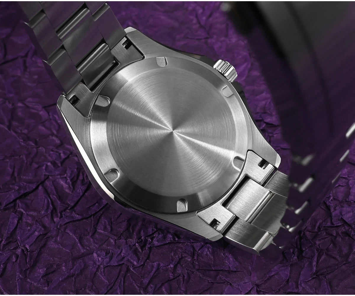 San Martin Men Automatic Watch 39mm Mechanical Wristwatch Diver 10ATM Waterproof Luminous Sapphire NH35 Oil Pressed Dial