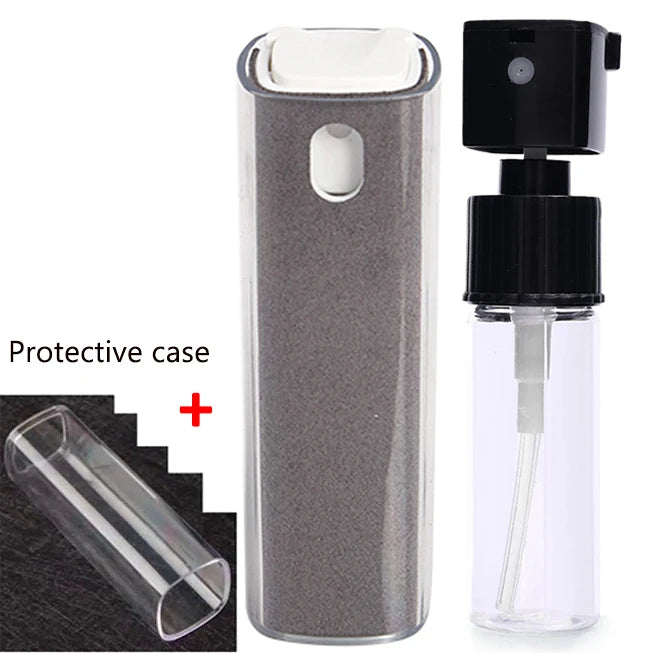 Screen Cleaner Touchscreen Mist Spray Portable Reusable Spray Bottle Microfiber Cleaner Wipe Multifunctional Phone Cleaning Tool