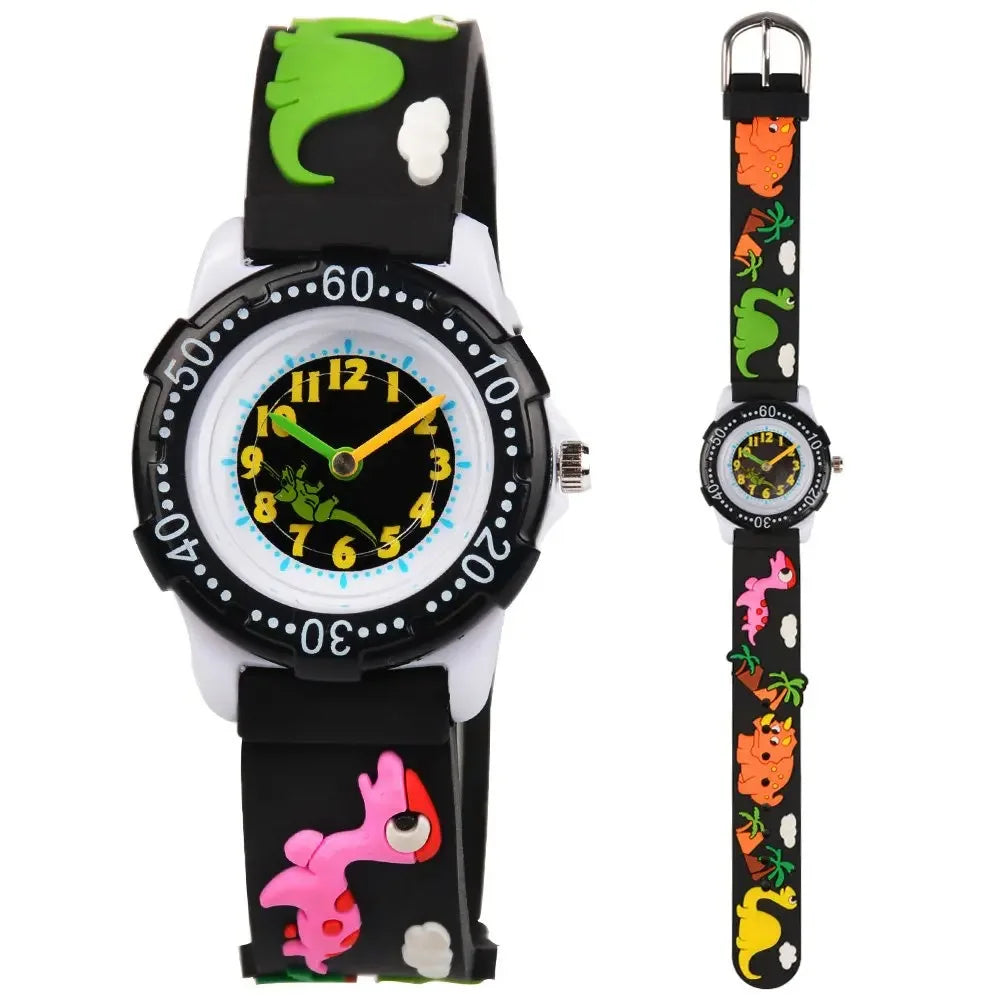 Kids Watches Analog 3D Cartoon Waterproof Sport Children Toddler Wrist Watches Gifts for 3 4 5 6 7 8 9 10 11 12 Ages Girls Boys