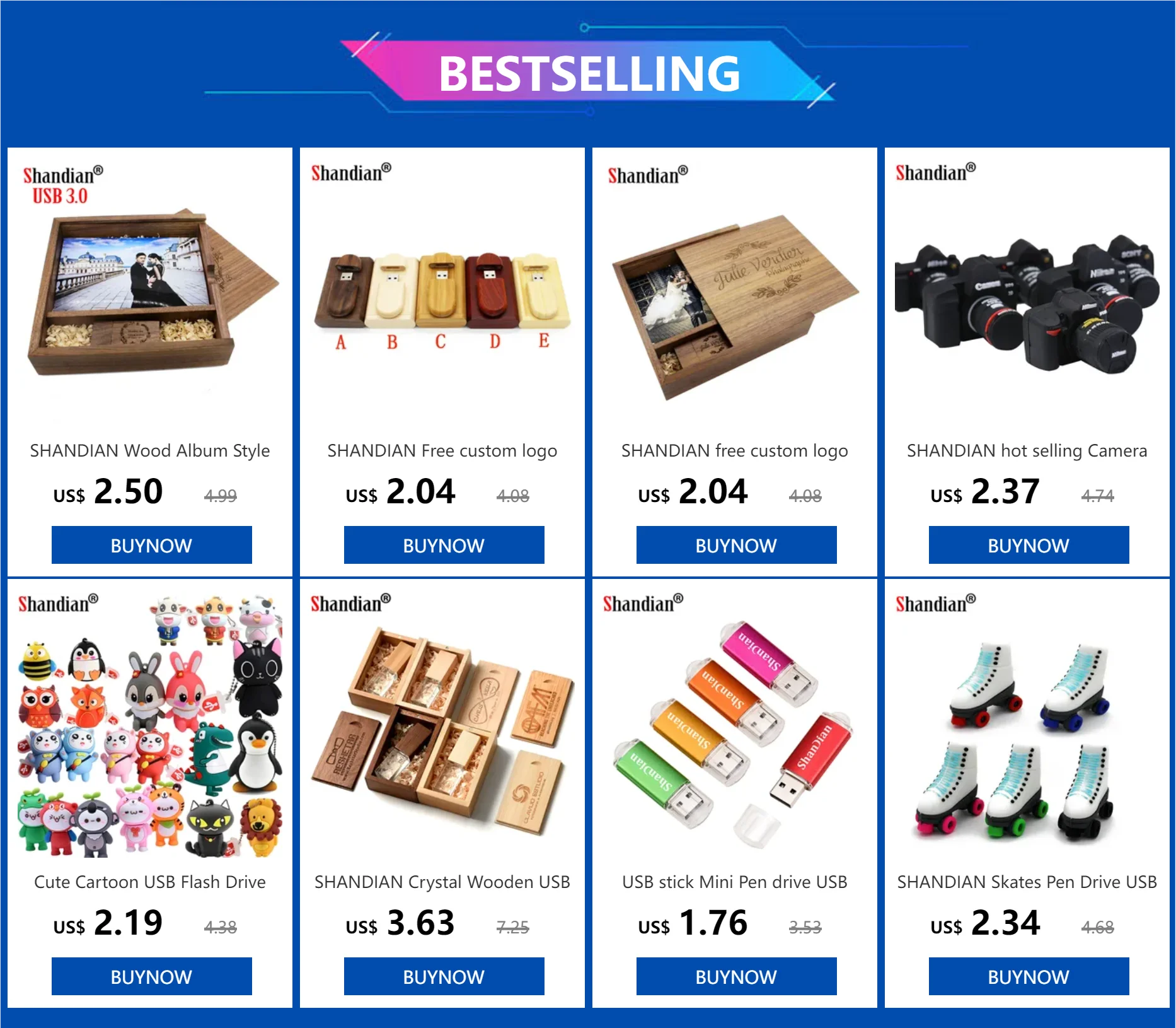 USB 3.0 Mini USB Metal 4GB 16GB 32G 64GB Flash Drive Pen Drive Waterproof Usb Stick Pen Drive High Speed Customer Logo