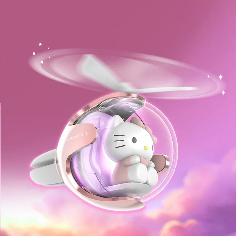 Sanrio Hello Kitty Car Air Freshener - Official Sanrio Aroma Diffuser for Car Vents, Cute Creative Decor Accessory Gift