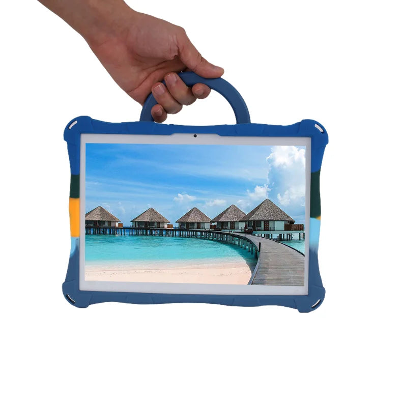 10.1"Kids Friendly Universal Tablet Case Soft Silicon 10 10.1 inch Lightweight Cover Stand Shockproof Funda 24x17cm/9.5x6.69inch