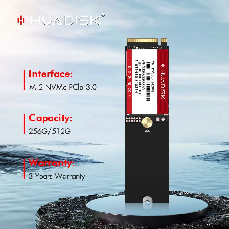 HUADISK M.2 SSD NVME PCIE3.0 128GB 256GB 512GB Solid State Disk Internal ssd nvme m2 DIY Gaming Computer Laptop PC Motherboard