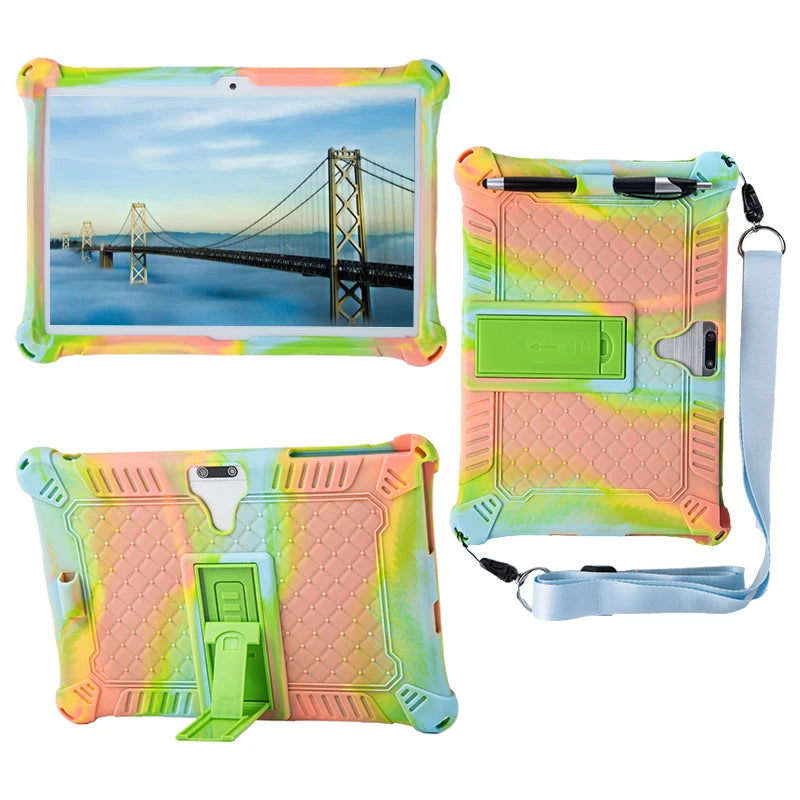 10.1 Universal Case Soft Silicone Tablet Funda for 10 10.1 inch Android Tablet PC Soft Shockproof Cover Case L 9.45 W 6.42inch