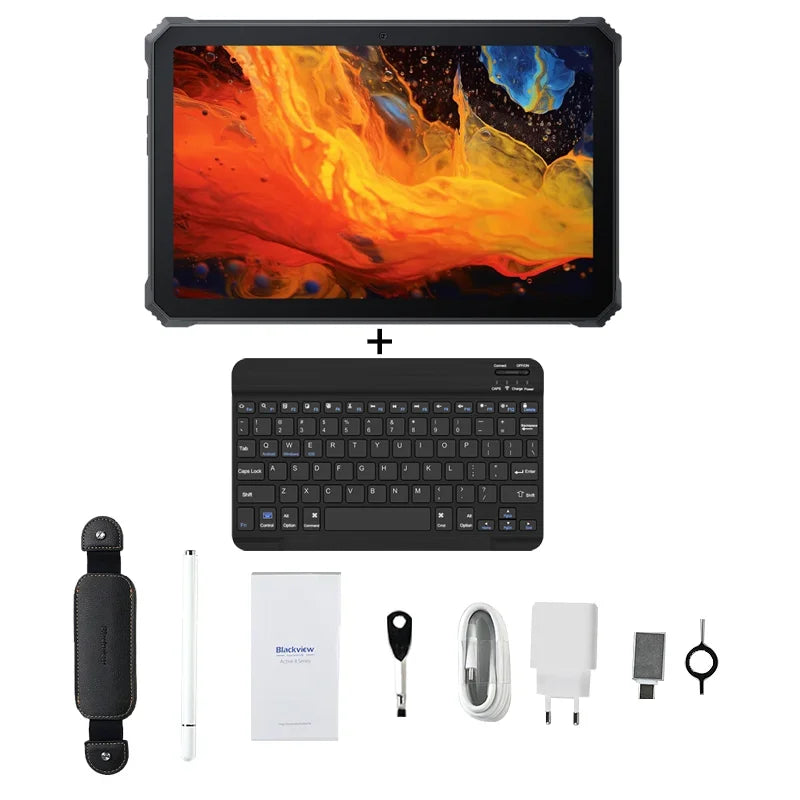 Blackview Active 8 Pro Rugged Tablets Android 14 10.36" 2.4K Display Helio G99 16GB 256GB Tablet PC 22000mAh