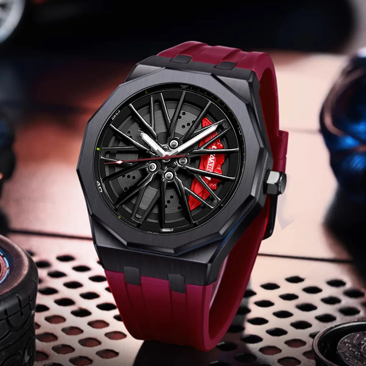 New Casual Man Wrist Watch Fashion Sports 5ATM Waterproof Men's Quartz Watches Silicone Band Male Clock Relogio Masculino