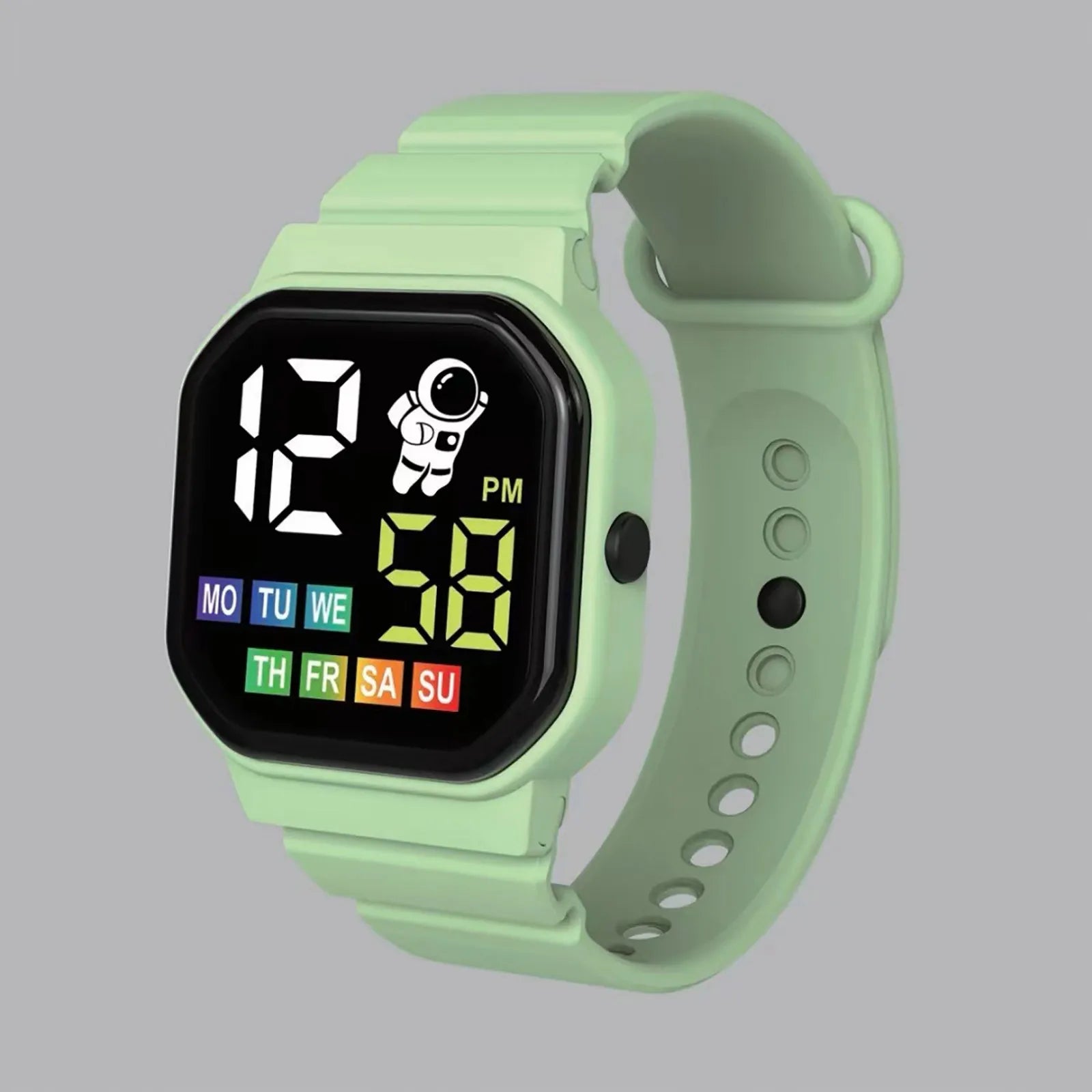 Led Digital Kids Watch For Boys Girls Cute Pattern Children Electronic Wristwatch Sports Waterproof Watches Student Child Clock
