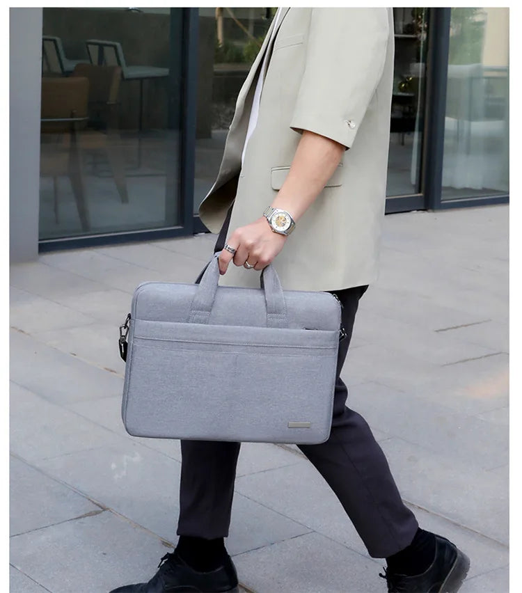 Laptop Bag Sleeve Case Shoulder HandBag Notebook Pouch Briefcases For 13.3 14 15.6 17.3 Inch Macbook Air Pro HP Huawei Asus Dell