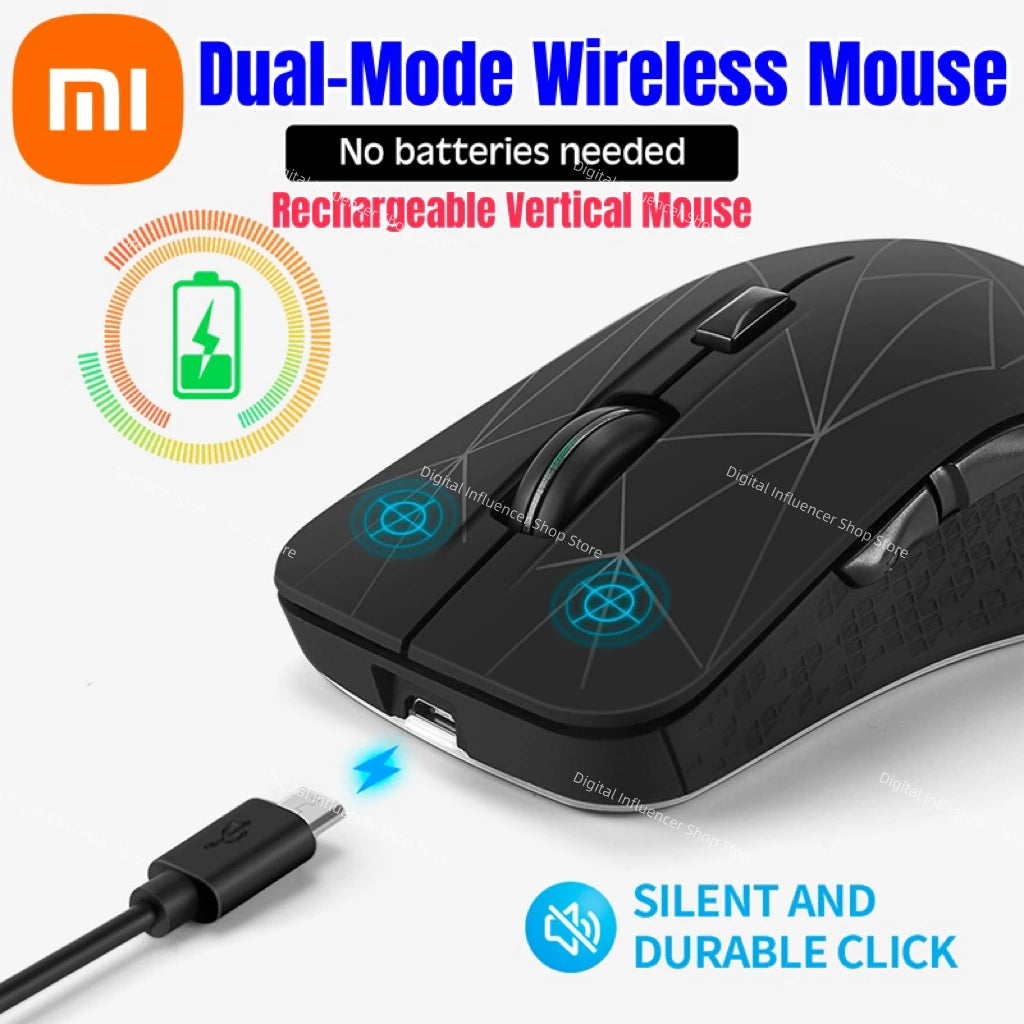 Xiaomi Wireless Mouse  3-level Dpi Speed Dual mode Led Light Pc Game Black Silent Usb 2 Devices Ergonomic For Macbook Pc Laptop