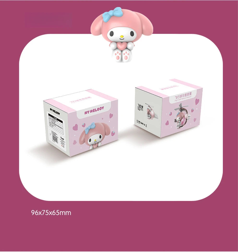 Sanrio Hello Kitty Car Air Freshener - Official Sanrio Aroma Diffuser for Car Vents, Cute Creative Decor Accessory Gift