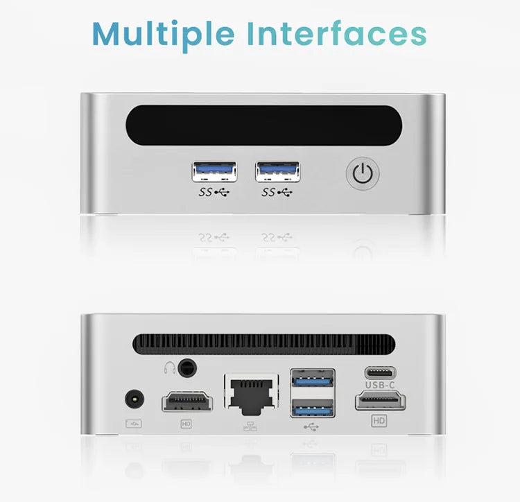 Mini PC Windows 11 Pro AMD Ryzen7 5800H Mini Computer 16/32GB DDR4 512GB/1TB PCIe M.2 SSD WiFi 6 BT5.2 Small Desktop Computer