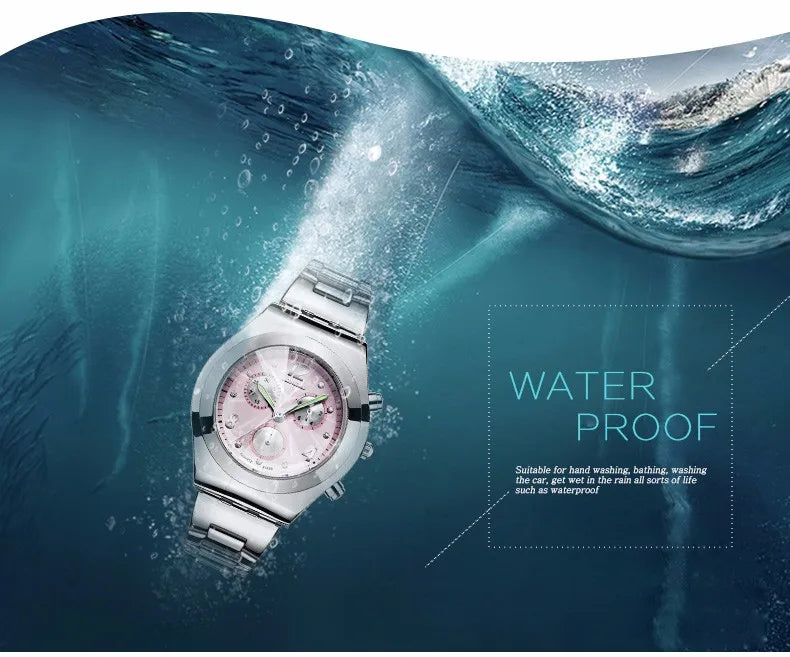 Fashion LONGBO Brand Luxury Waterproof Casual Quartz Watch Women Lady Gift Watches Waterproof Stainless Steel Watch Montre Femme