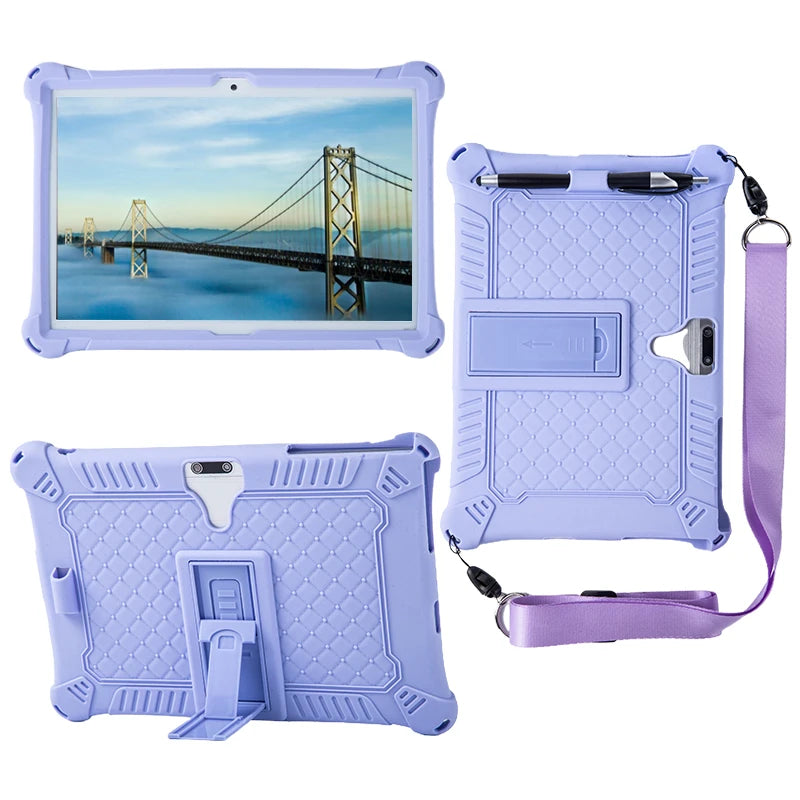 10.1 Universal Case Soft Silicone Tablet Funda for 10 10.1 inch Android Tablet PC Soft Shockproof Cover Case L 9.45 W 6.42inch
