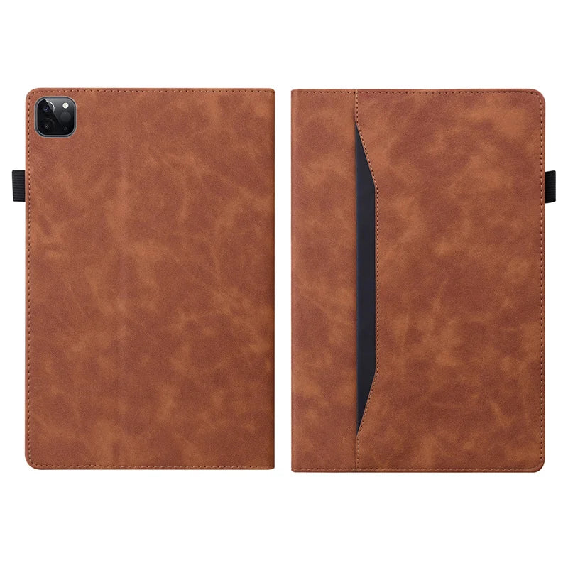 For iPad Air 11 13 Inch Case 2024 PU Leather Soft TPU Back Business Folio Cover for Funda iPad M2 Air 6 11 13 Inch 2024 Case