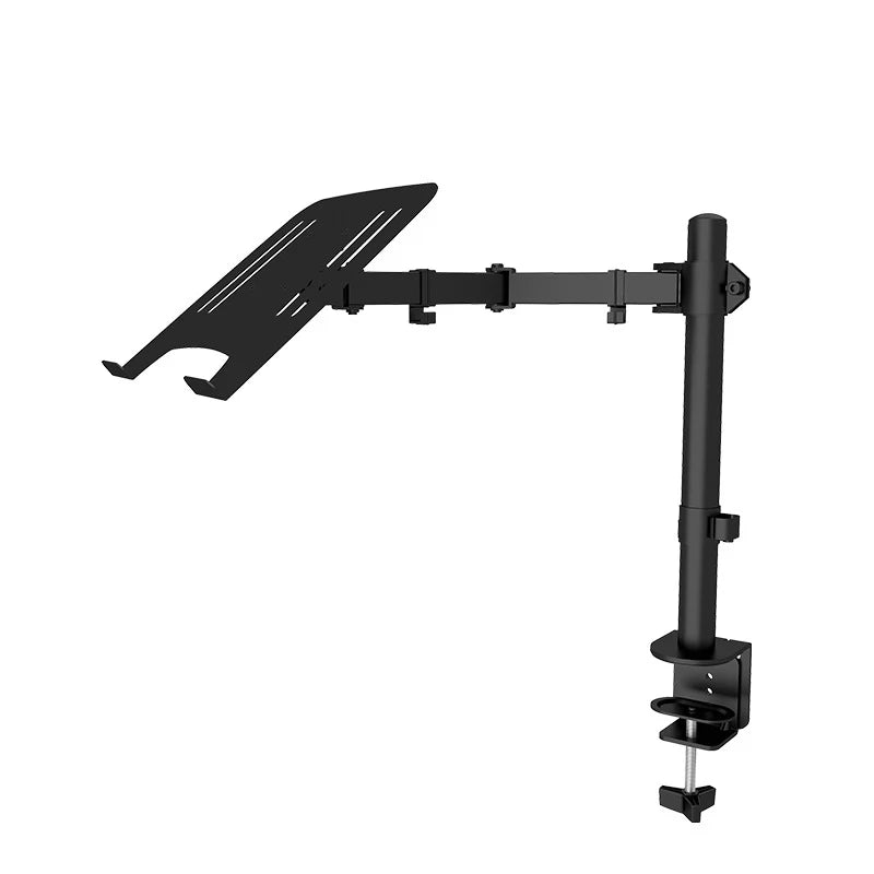 2 IN 1 Monitor Desk Mount Fully Adjust Stand with Extra Laptop Tray for Laptop Notebook up to 17" and Screen up to 32" M051C