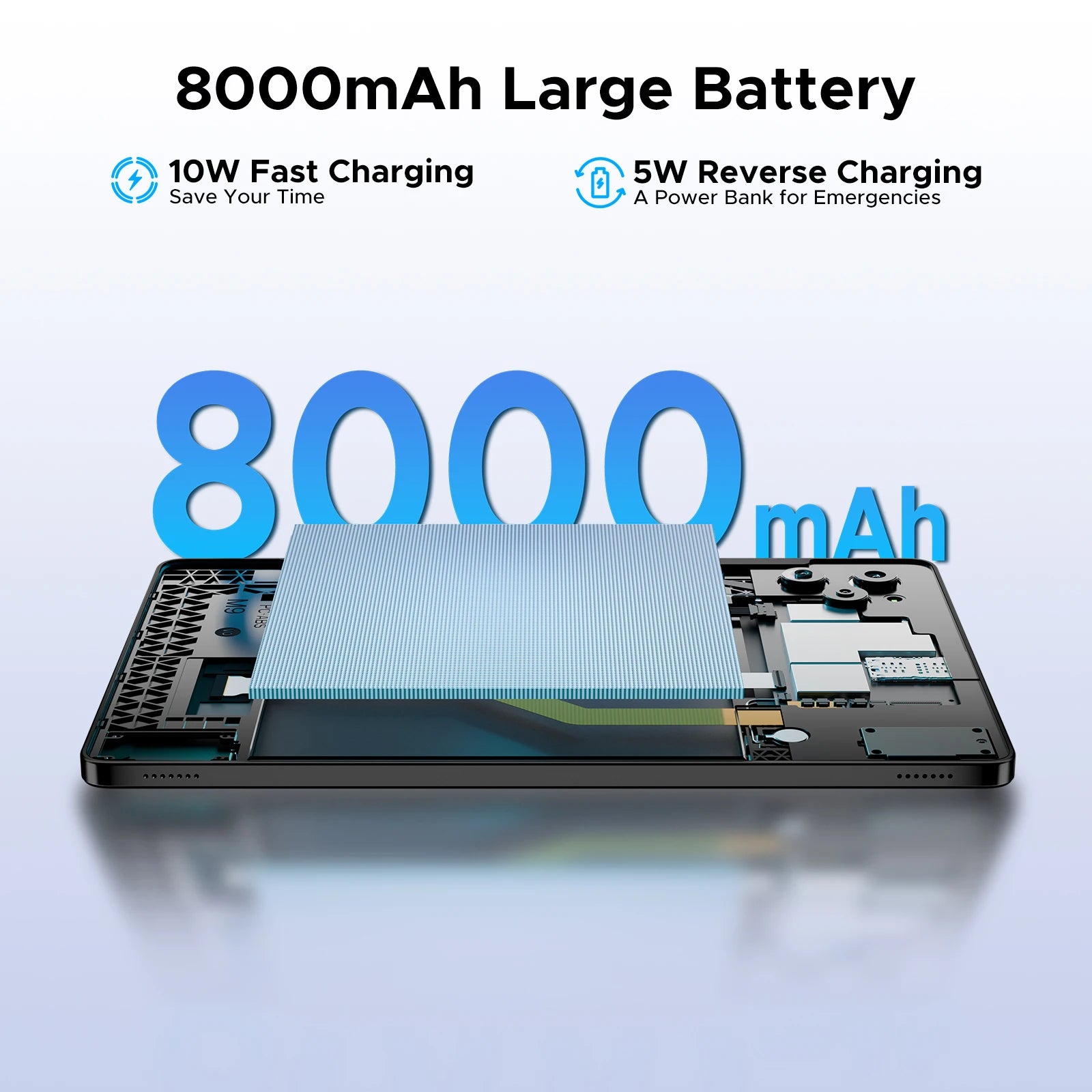 Doogee Tab G6 Tablet Pc 11 Inch Android 15 30Gb Ram(6+24) 256Gb Rom 8000Mah Battery Dual Speakers Support Widevine L1 Tablet Pc