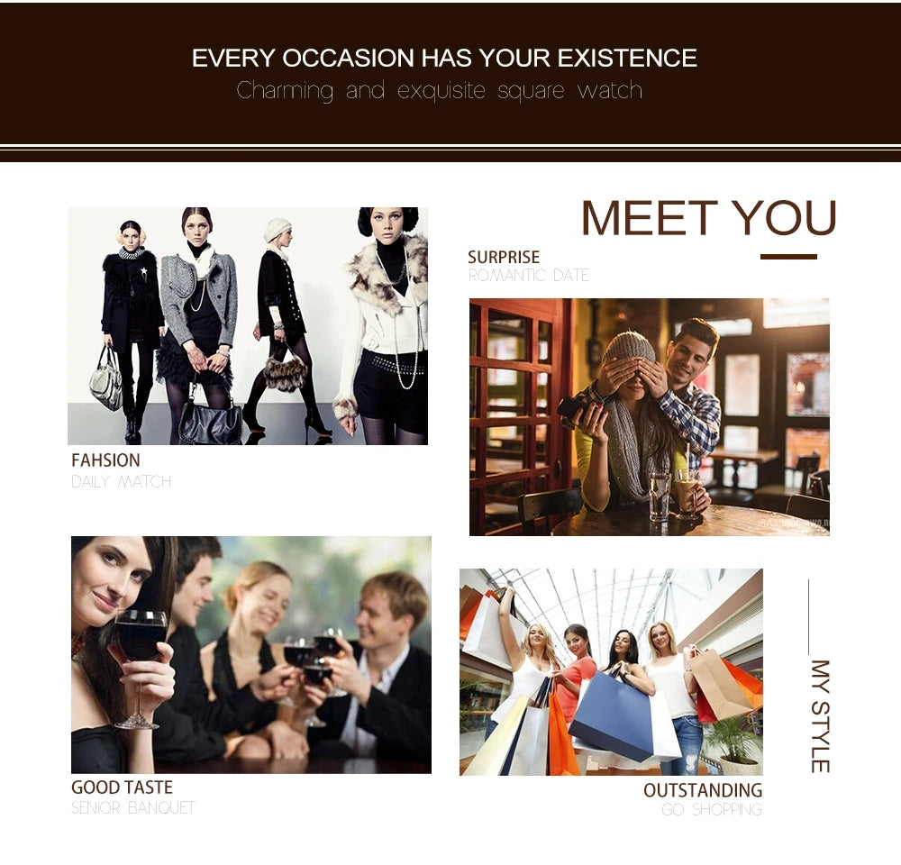 HANNAH MARTIN Brand Women Watch Original Japanese Movement Top Clock Fashion Square Simple Leather Waterproof Quartz Women Watch