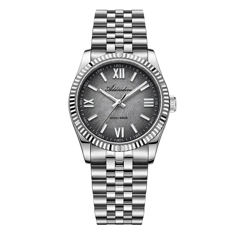 ADDIESDIVE 36mm Watch For Men BGW9 Luminous Jubilee Strap 100m Waterproof Sapphire Glass VH31 Movement Quartz Watch Reloj Hombre