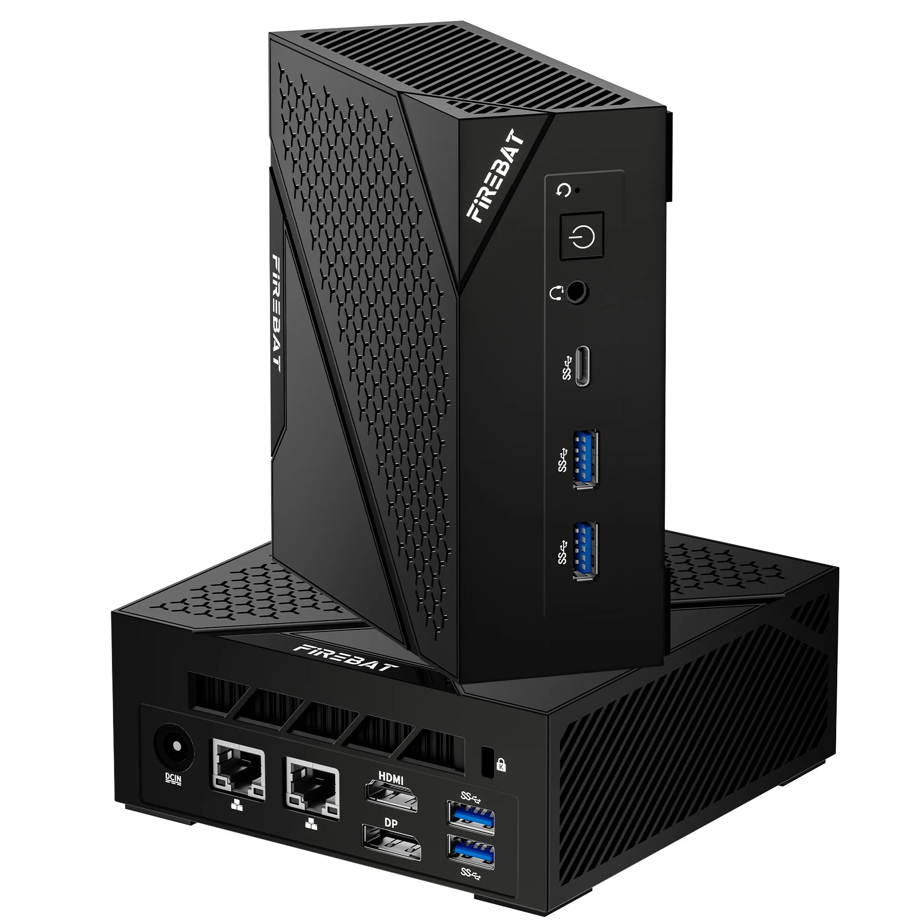 FIREBAT AM02 MINI-PC AMD Ryzen 5 6600H DDR5 16GB RAM 512GB 1TB SSD WIFI6 BT5.2 Portable Desktop MINI-PC Gaming Computer 4K@60hz