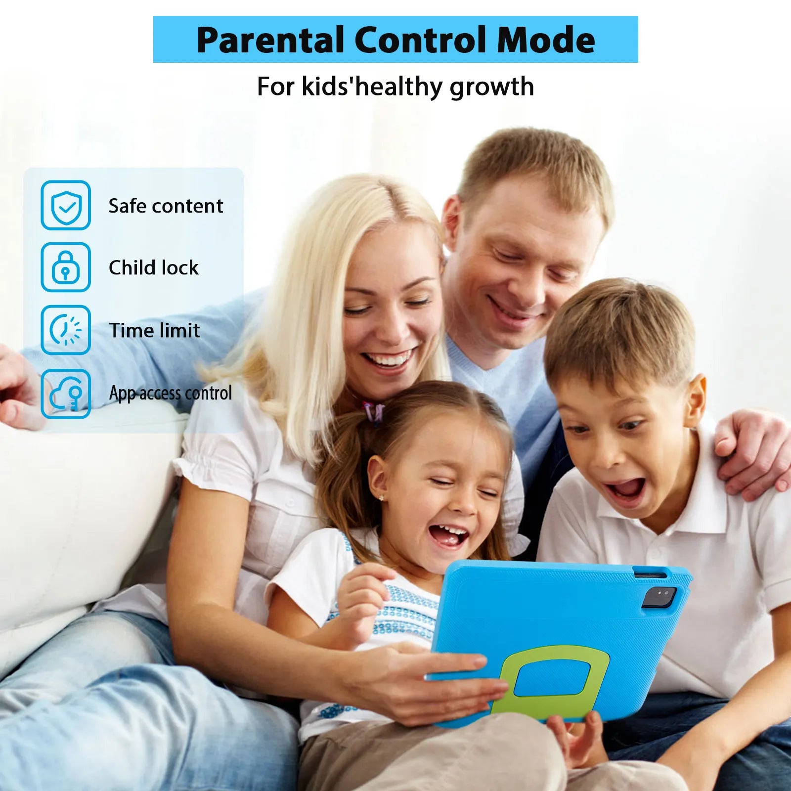 ANRY 10.1 Inch 2025 Children's Tablet 5000Mah Octa-Core 4GB+4GB Expand RAM 64GB ROM CPU A523 Learning Education Kids Tablets
