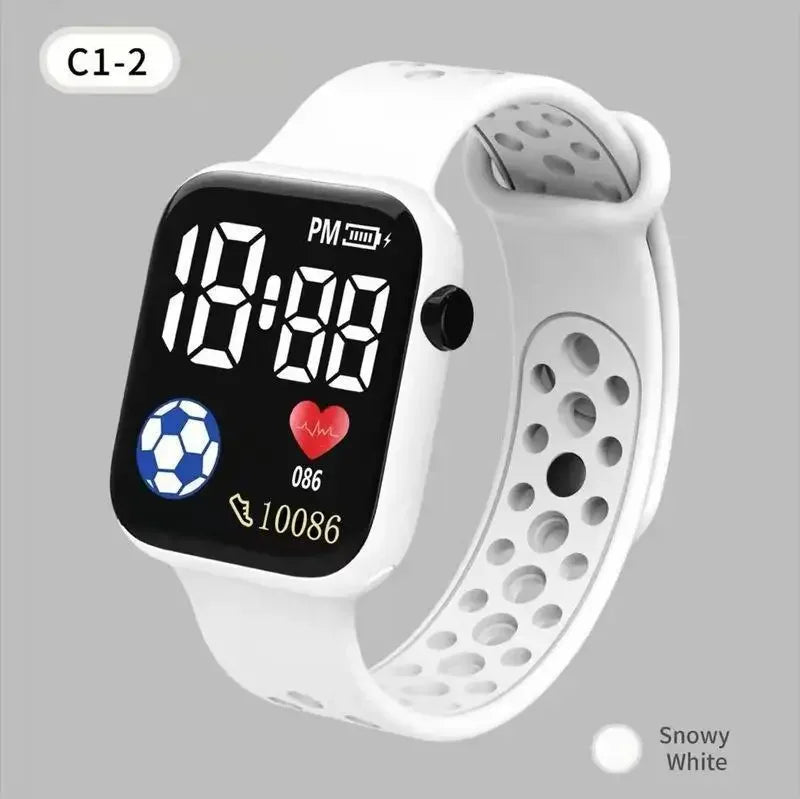 New Kids Sports Digital Watch Waterproof LED Display Children Electronic Watches for Girls Boys Wristwatch Time Machines Clock