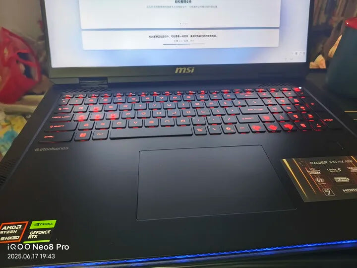 2025 MSI Raider A18 HX Gaming Laptop 18 Inch Mini LED 4K 120Hz UHD+ Screen Netbook AMD R9-9955HX3D 64GB 2TB RTX5080 Notebook PC