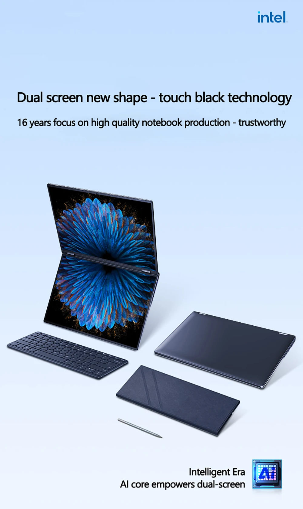 Laptop 14 inch dual touch screen Intel Celeron N5805 8GB RAM 2TB SSD, 4700mAh high-definition camera 1920 * 1200 portable