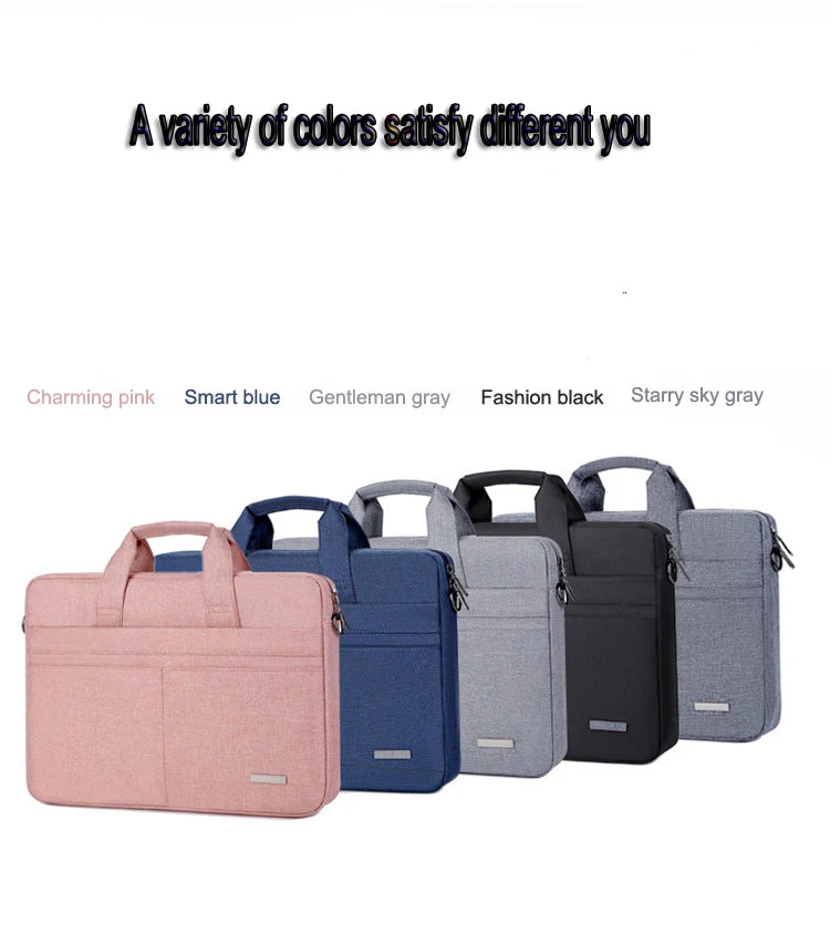 Laptop Bag Sleeve Case Shoulder HandBag Notebook Pouch Briefcases For 13.3 14 15.6 17.3 Inch Macbook Air Pro HP Huawei Asus Dell