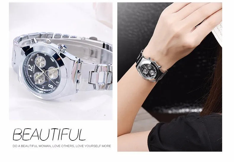 Fashion LONGBO Brand Luxury Waterproof Casual Quartz Watch Women Lady Gift Watches Waterproof Stainless Steel Watch Montre Femme