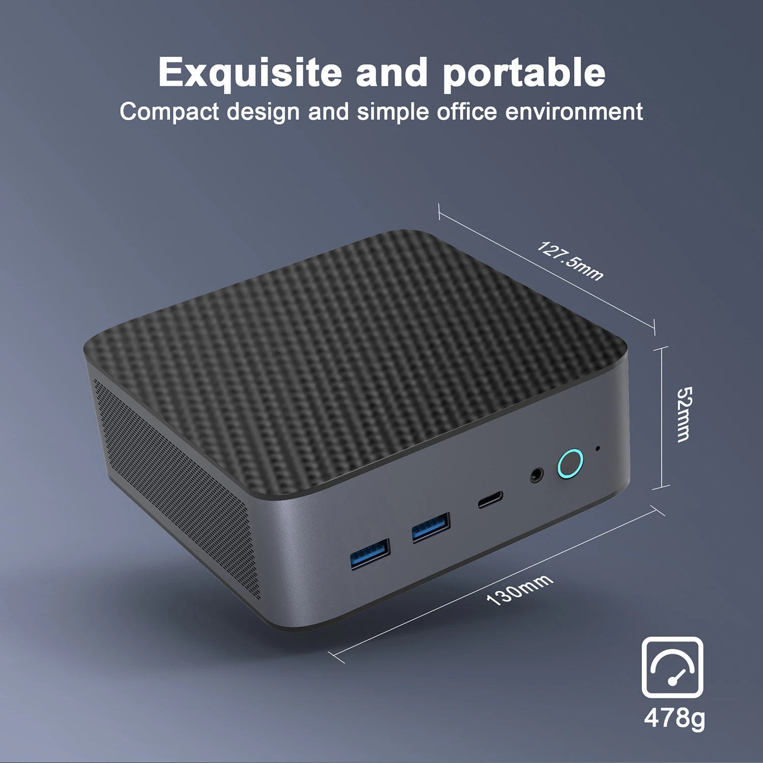 Mini PC Windows 11 Pro AMD Ryzen7 8745HS Mini Computer 32GB/64GB RAM DDR5 512GB/1TB PCIE M.2 SSD WiFi6 BT5.2 Small computer