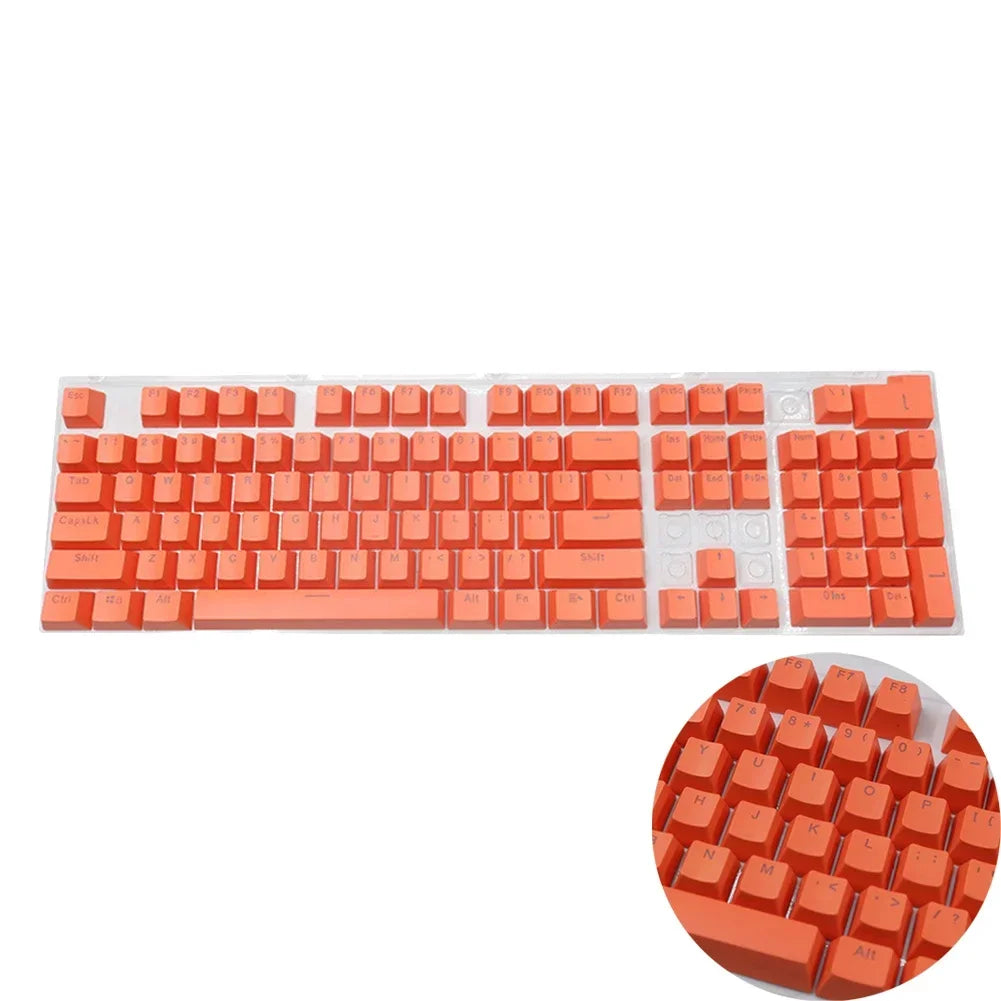 104pcs Universal Mechanical Keyboard Keycaps Ergonomic Blank Keycaps For Cherry MX Mechanical Keyboard Replacement Backlit Key