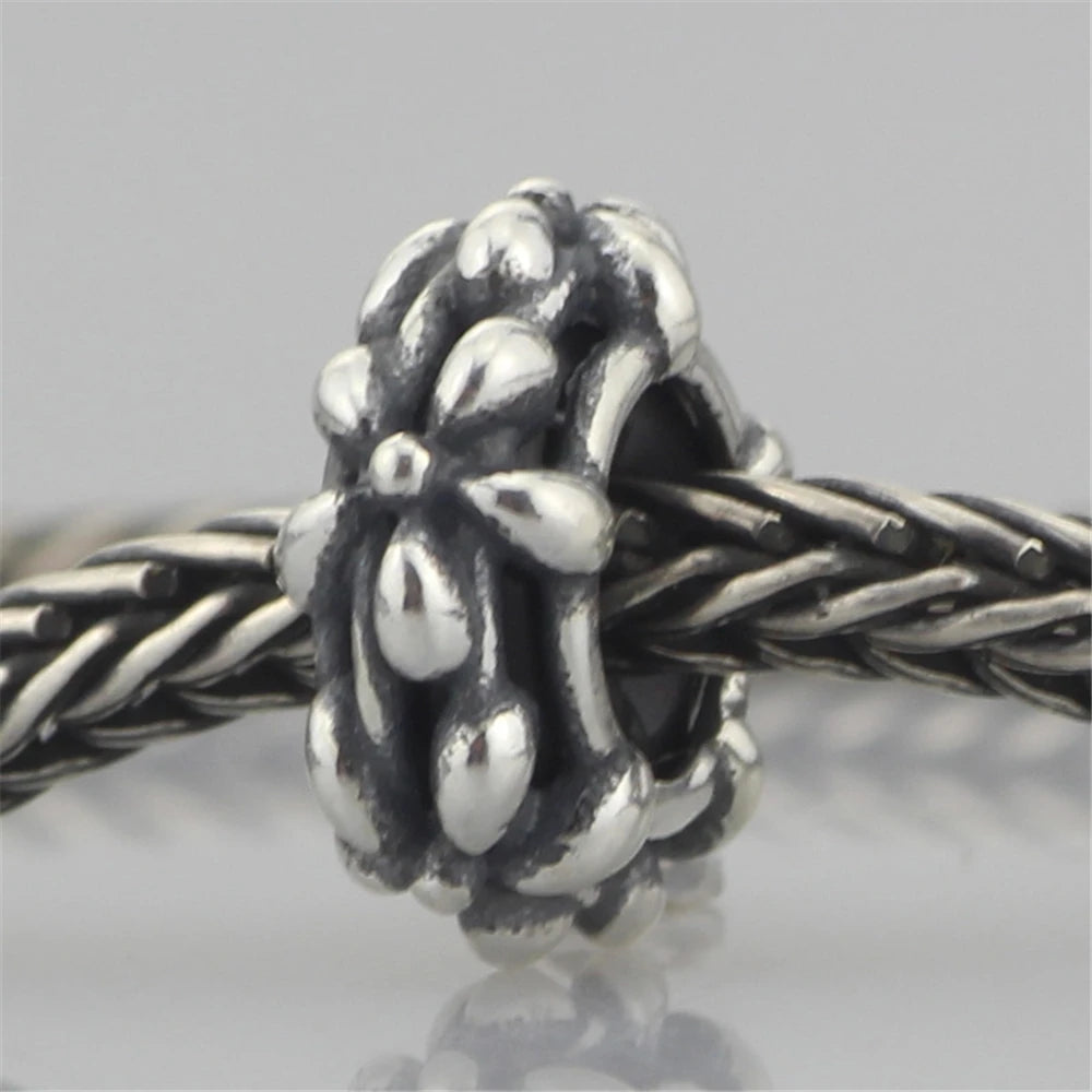 Mistletoe 925 Sterling Silver Cute Sweet Strawberries Stopper Spacer Charm Bead Fit European 3.0mm Bracelet Jewelry