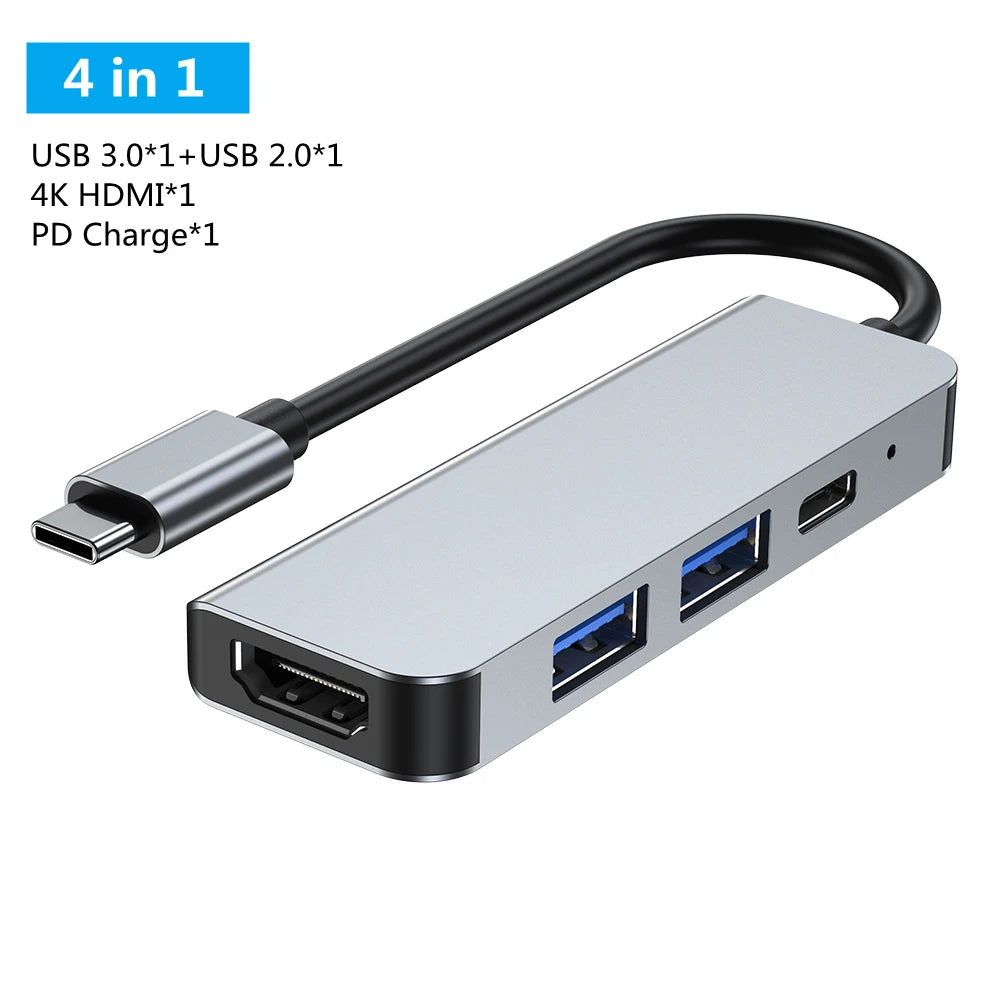 8/11/12-in-1 Type C Dock USB C Hub 3.0 Splitter Multiport Adapter 4K HDMI RJ45 SD/TF VGA HDMI PD for Laptop MacBook iPad xiaomi