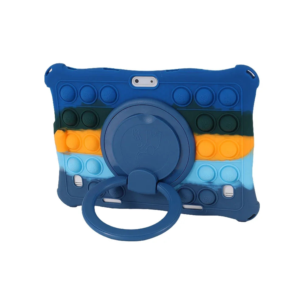 10.1"Kids Friendly Universal Tablet Case Soft Silicon 10 10.1 inch Lightweight Cover Stand Shockproof Funda 24x17cm/9.5x6.69inch