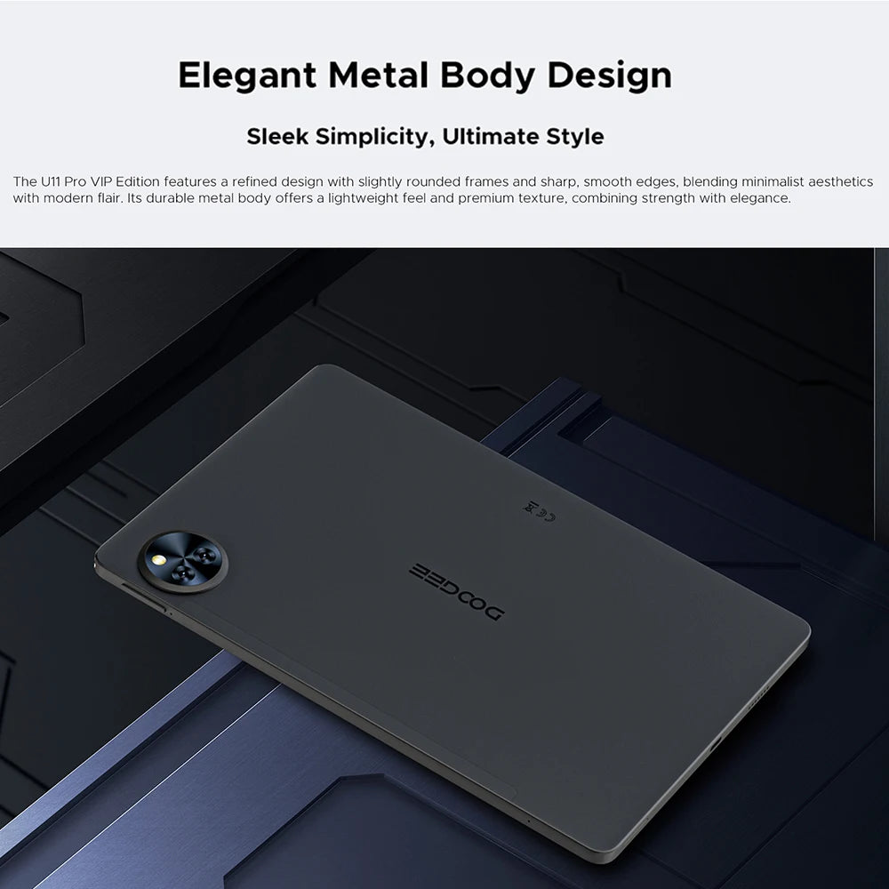 Global Version DOOGEE U11 Pro Android 15 Tablet PC 11 inch Ultra-clear 90Hz Display 30GB(6 + 24) 256GB 8580mAh Battery Tablet
