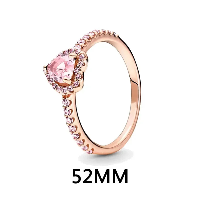 Hot selling classics heart-shaped Series 925 Sterling Silver Women's Rings Earrings Necklaces Light Luxury Charm Jewelry Gifts
